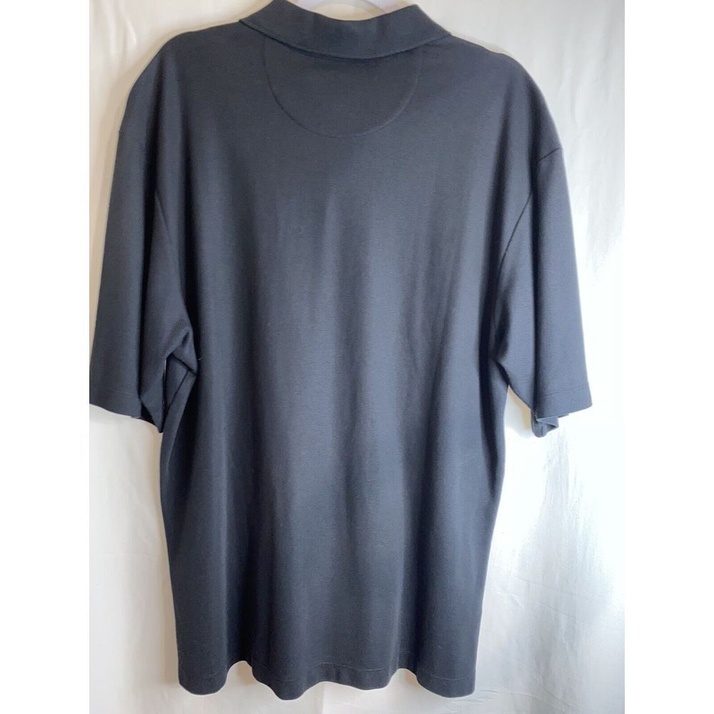 Tommy Bahama Short Sleeve Polo‎ Shirt Men's Size XL Black Collar Golf Button - Picture 3 of 5